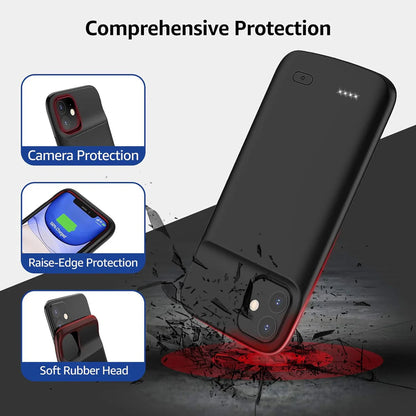 iPowerCase™ - Schnelllade-Akkutasche für iPhone, 6800mAh